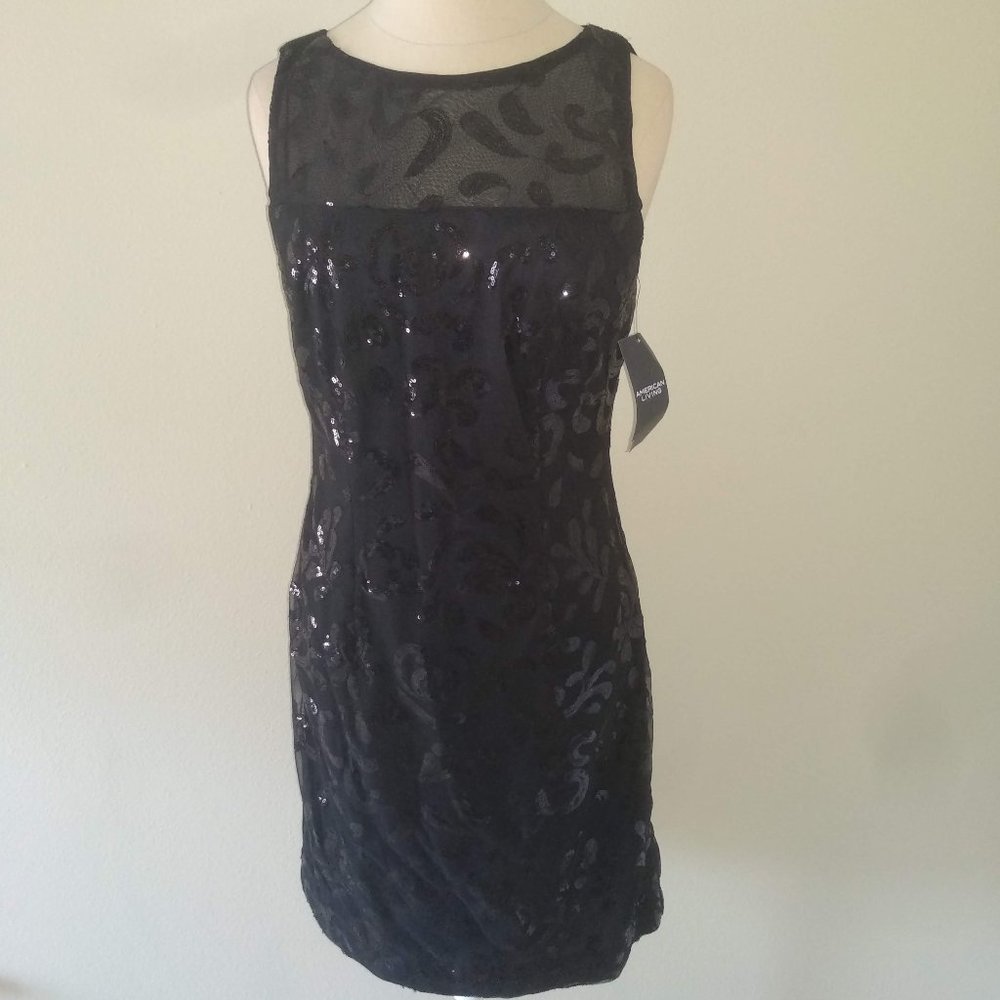 American Living Women's sleeveless Sequin Dress